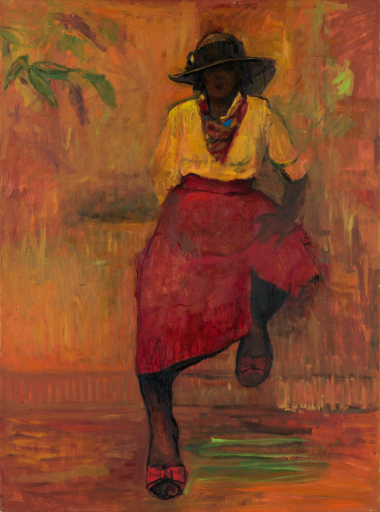 ARTHUR L. COPPEDGE (1938 - 2010) Untitled (Portrait of a Young Woman).
